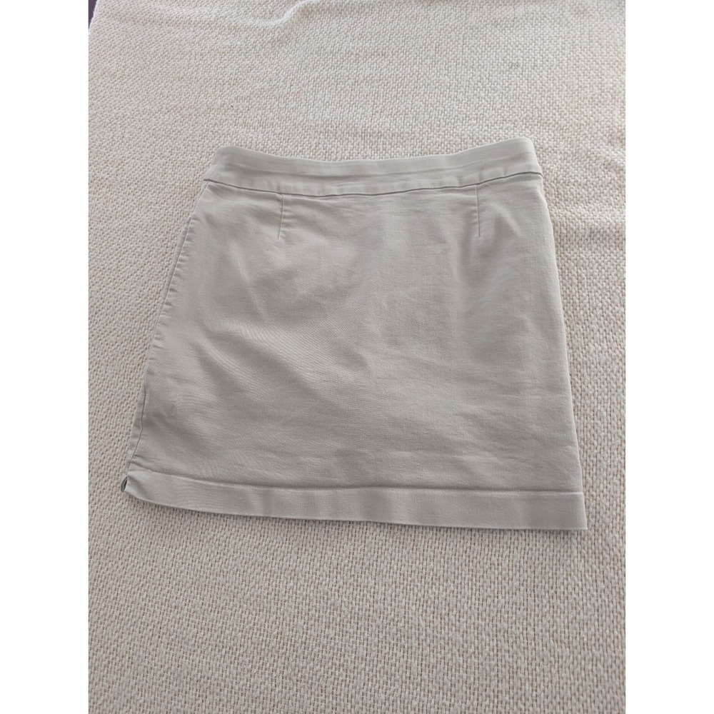 Croft & Barrow Effortless Stretch Skort Tan Khaki Pull On Skirt Shorts Size 8 - Picture 4 of 7